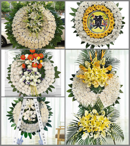 安徽黄山市休宁县渭桥乡花圈速递