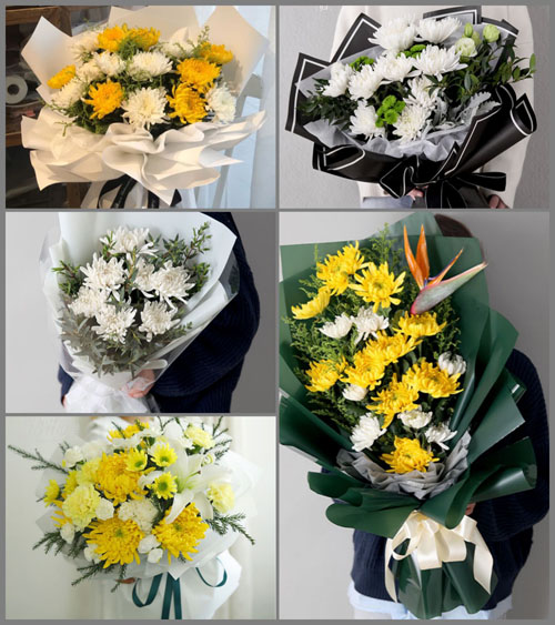 安徽黄山市休宁县渭桥乡白事花束代送